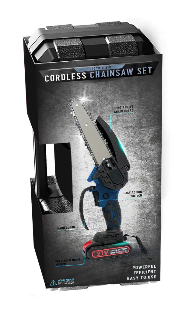 TL-898 Cordless Chainsaw 3D - Back.webp