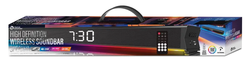 LASB-4800BLK - Lifestyle Advanced HD Wireless Soundbar Speaker - Box.webp