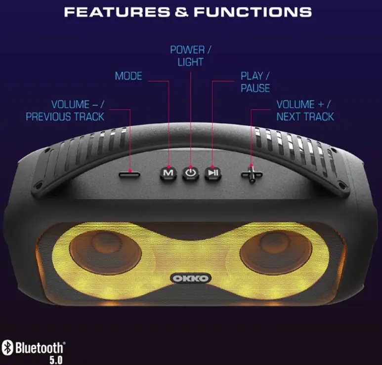 Okko Speaker Zoom to Buttons.webp