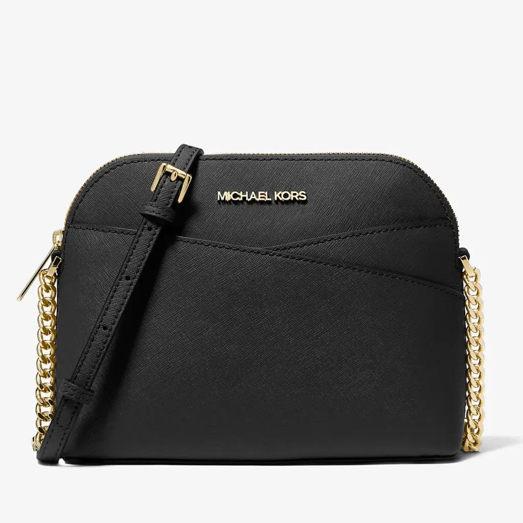 35F1GTVC6T - Jet Set Medium Dome Crossbody - Black.webp