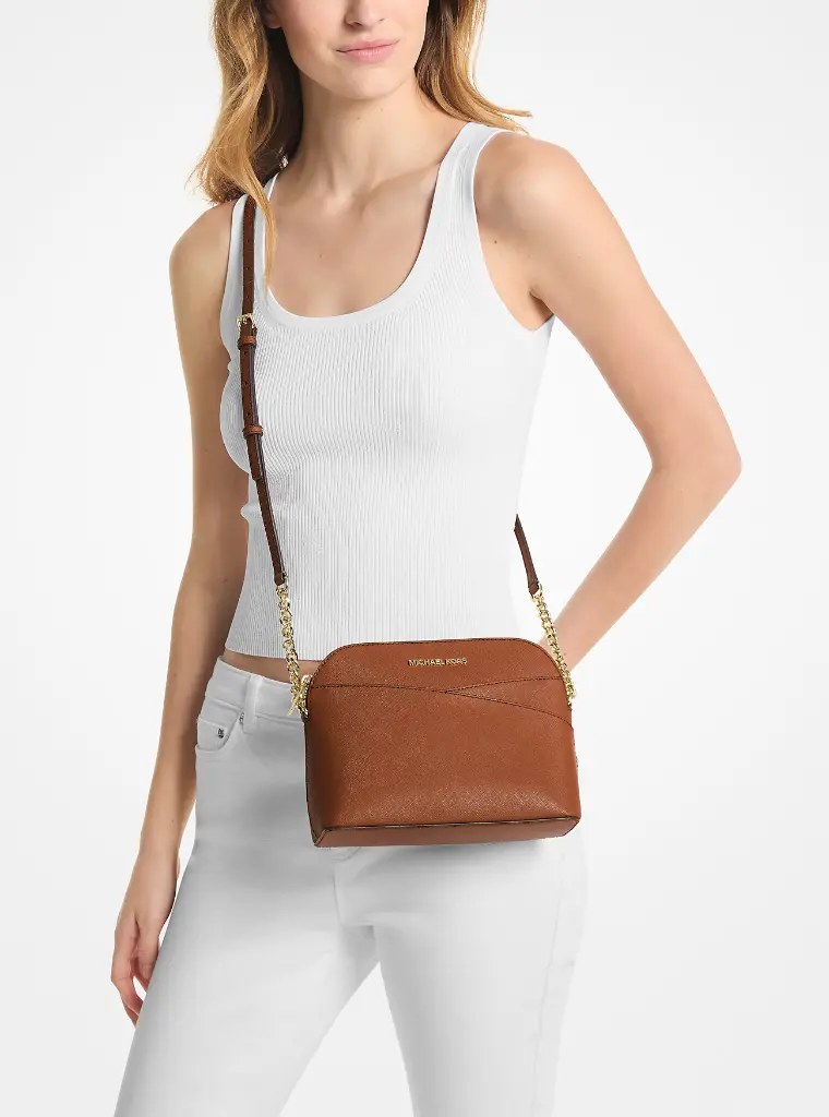 35F1GTVC6T - Jet Set Medium Dome Crossbody - Luggage Lifestyle.webp