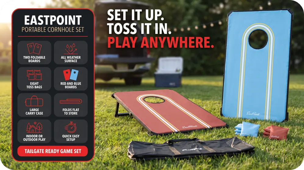 1116435AA001D - EastPoint 2 X 3 Portable Cornhole Set.webp