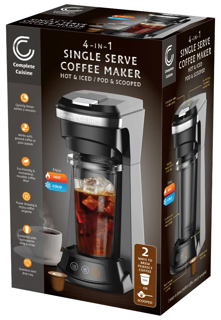 CC-303C-HOTCLD 4 in 1 Single Servce Iced & Hot Coffee Maker - 3D.webp