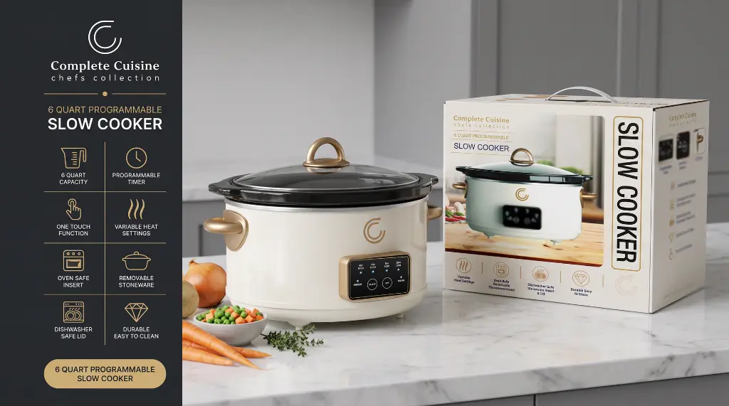 CC-SL6000PG-CG-HDL - 6QT Programmable Slow Cooker - sheet.webp