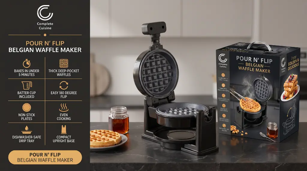 CC-WF10FL-HDL - Belgian Waffle Maker - sheet.webp