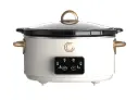 Complete Cuisine 6 QT Programmable Slow Cooker (Cream/Gold)