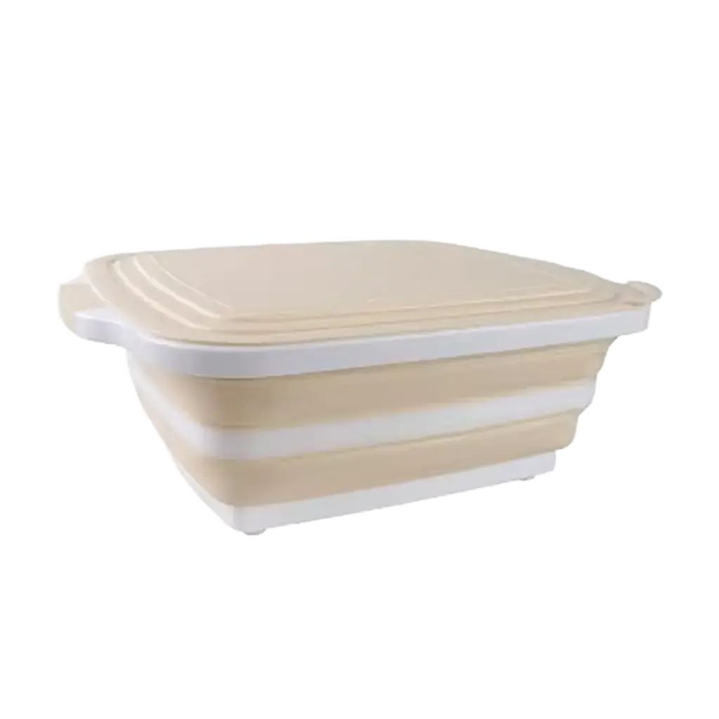 CWC 3-in-1 XL Collapsible Prep & Serving Tub w/ Lid, Cutting Board, Marinating & Food Prep, Cooler