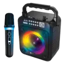 Lifestyle Advanced Music Star Portable Wireless Karaoke Party Speaker With Color-Changing LED Light-Up Mic