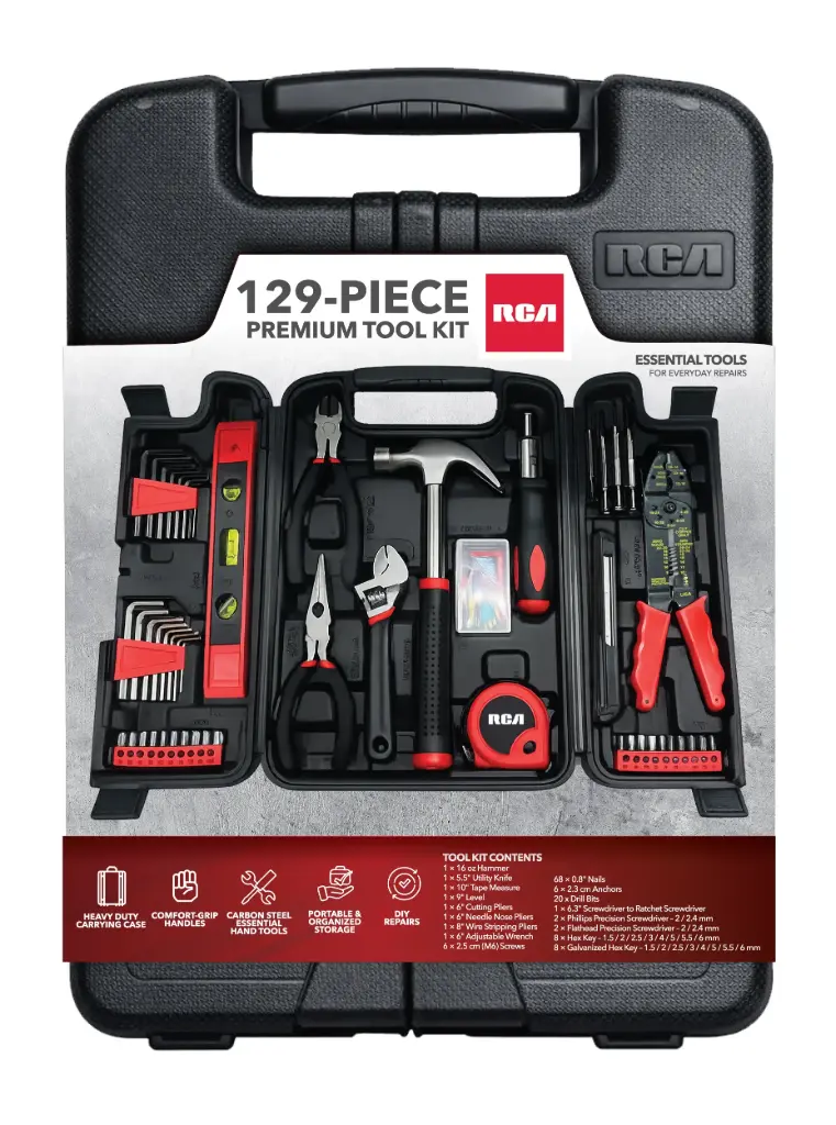 RCA 129-Piece Premium Tool Kit