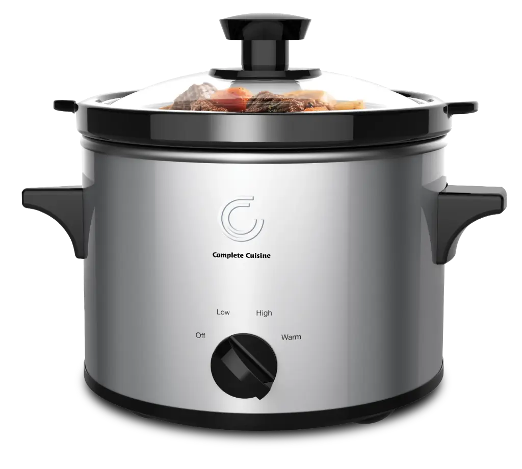 Complete Cuisine 1.5 Quart Slow Cooker - Stainless Steel