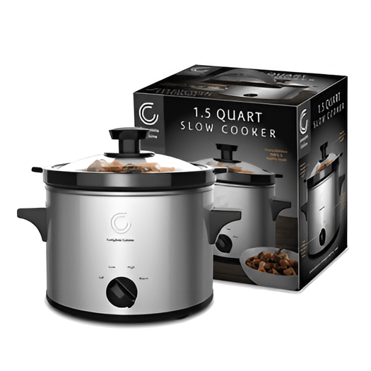 Complete Cuisine® 1.5 Quart Slow Cooker – Stainless Steel