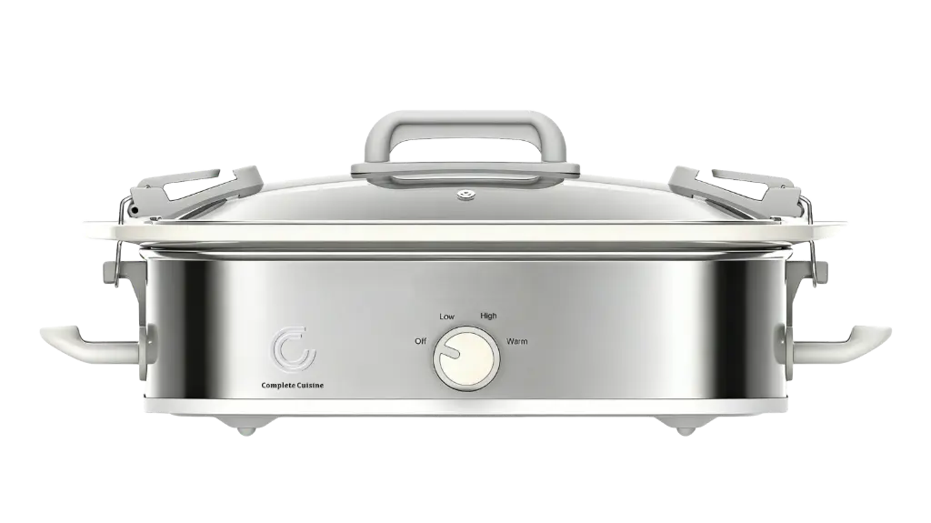 Complete Cuisine 3.5 QT Casserole Slow Cooker with Locking Lid 