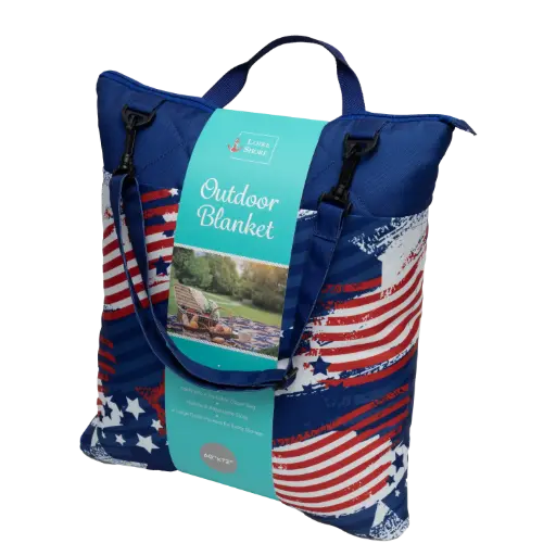 [OBL-AMER] American Wave Outdoor Picnic Blanket 60"x72"